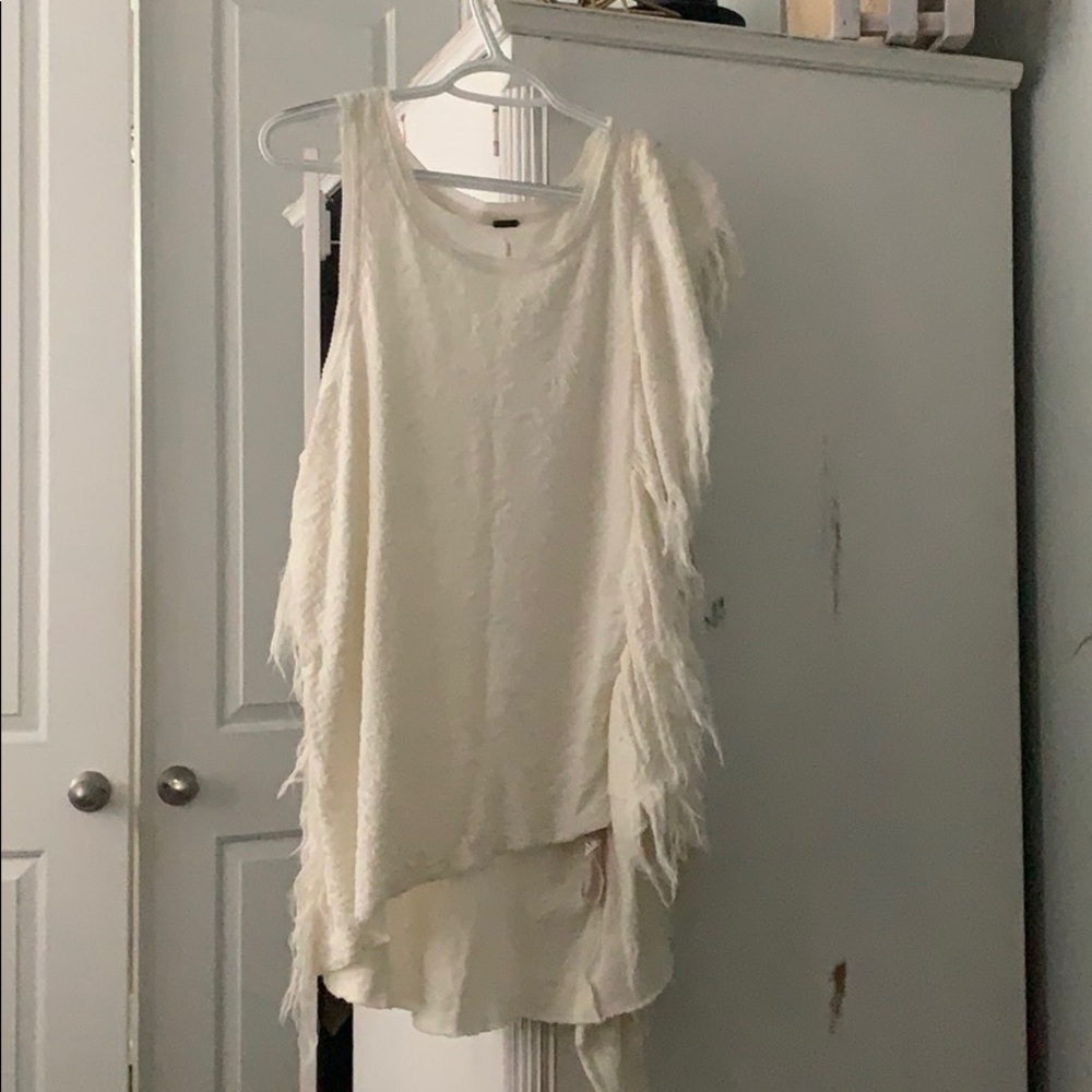 FP fringe one sleeve shirt